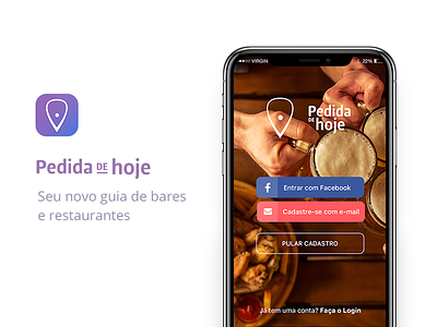 PDH - Login (IOS) app design ios mobile pedidadehoje ui ux