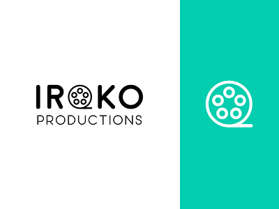 Iroko Productions Logo camera cean icon isotype logo modern movies production