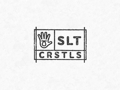 SaltCrystals Logo brand business crystals drop grunge hand identity logo salt sharp sltcrstls type
