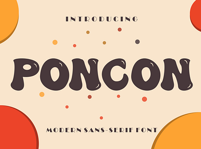 Poncon font 3d animation app branding design graphic design illustration lettering logo poncon font typography ui vector
