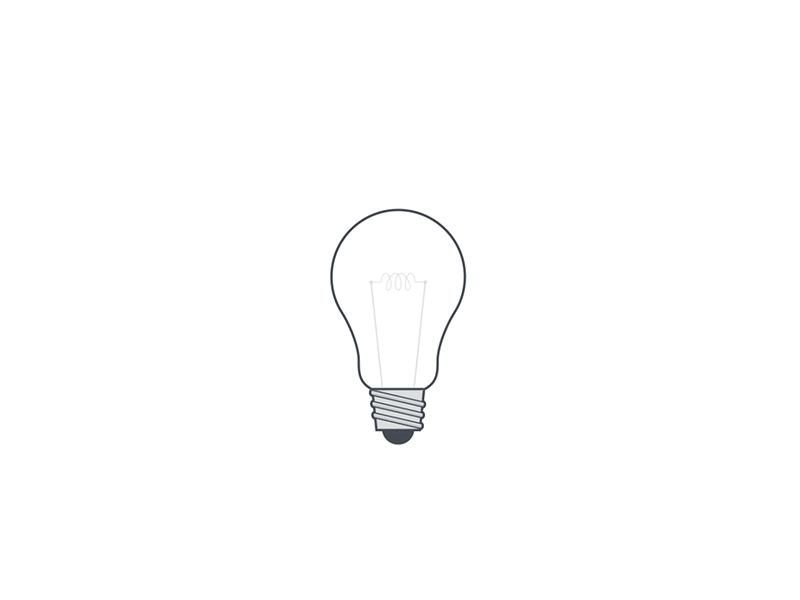 Esko - motion graphic 2 2d animation bulb esko illustration light