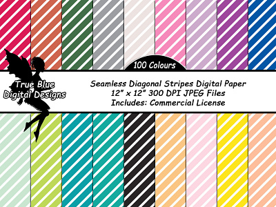 100 Seamless Diagonal Striped Digital Papers diagonal stripes digital paper digital scrapbook paper with stripes printable paper scrapbook paper seamless backgrounds seamless patterns seamless stripes seamless textures striped paper