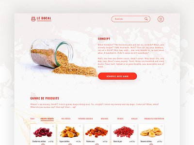 Homepage Webdesign design desktop food homepage products cards shop ui user interface ux visual interface web webdesign