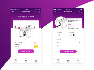 Push Notifications & Product Card | App mobile Digital Retail