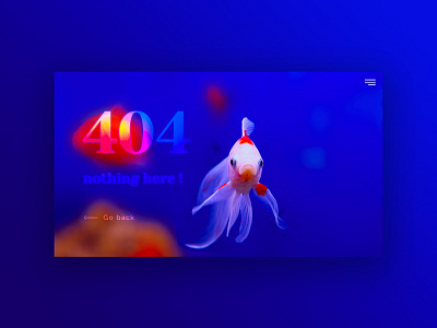 Daily UI #008 - 404 page 404 page daily ui design error fish ui ux webdesign