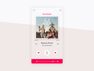 Daily UI #009 - Music Player daily ui dark design ios light mobile application music player song ui ux visual interface