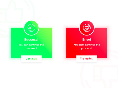 Daily UI #011 - Flash Message (Error/Success)