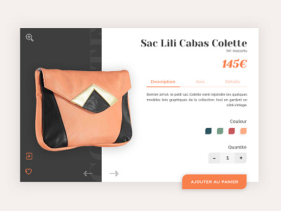 Daily UI #012 - E-Commerce Shop (Single Item) bag card daily ui design e commerce e shop single product ui ux visual interface webdesign