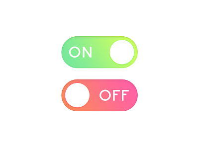 Daily UI #015 - On/Off Switch button daily ui design gradient off on switch ui ux