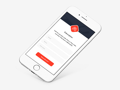 Daily UI #026 - Subscribe black daily ui design form input mobile newsletter red subscribe subscription ui ux