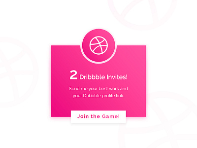 Two Dribbble Invites