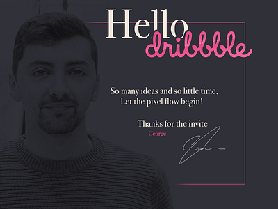 Hello Dribbble!