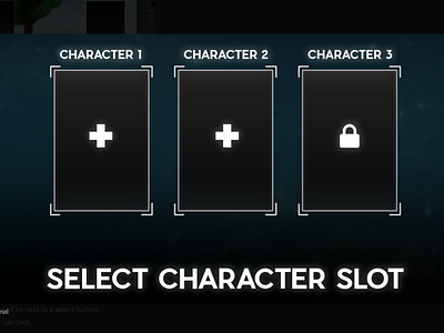 Character Selection Menu ( Commision )