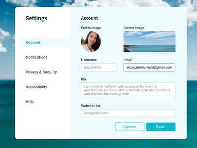 Account Settings | Desktop & Website App