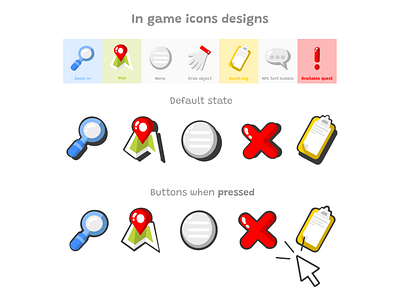 UI/UX game icons designs graphic design illustration ui ux vector