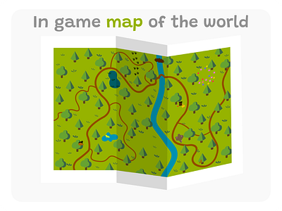 Map design for a game graphic design illustration ui vector