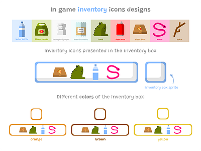 In game inventory icons designs design graphic design illustration ui vector