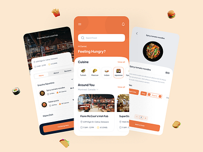 Tempo Food App animation app beautiful branding dashboard design elements feature food food app graphic design landing landing page menu mobile app restuarant search ui ui design ux