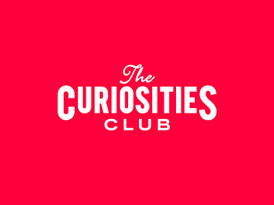 Curiosities Club logo type