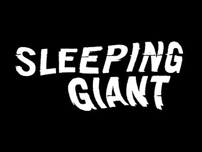 Sleeping Giant typography