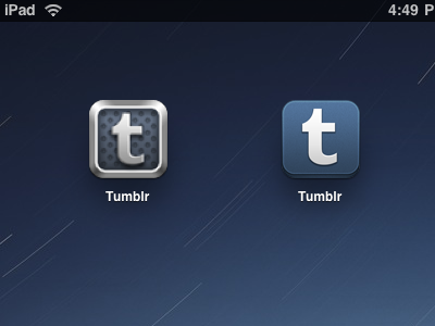 Good Night, Tumblrette blue icon ipad