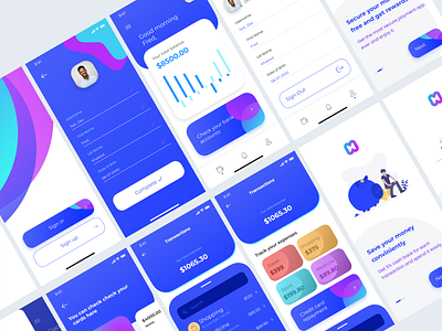 Financial Mobile App Design by Adedokun Adewale on Dribbble