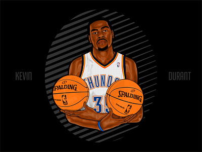 For SALE! - Kevin Durant Illustration ball basket basketball design graphic design illustration kevin durant nba sale sports
