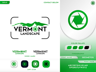 Wildlife Photography Logo Design for Vermont Landscape