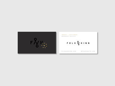 FNK Business Card black on black brand business cards fnk gold foil identity layout logo minimal