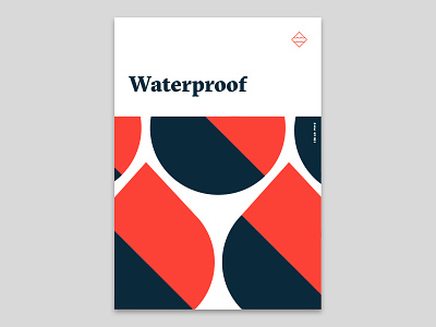 Drops branding icon identity illustration macro negative space pattern poster raindrop swiss waterproof