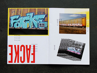 The Laser Machine – Spread branding brochure dada graffiti layout print spread typography zine