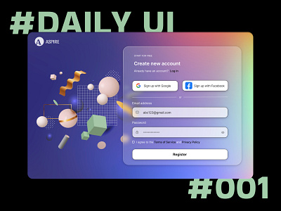 Sign up - Daily UI 001