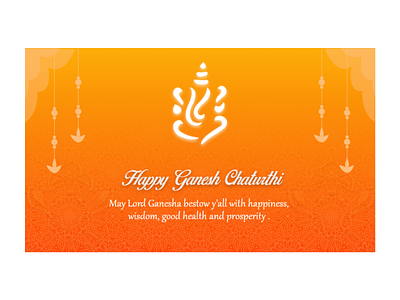 Ganesh Chaturthi Greetings graphic design