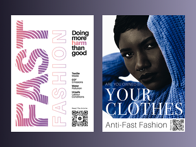 Fast Fashion | Poster Design design fast fashion graphic design ideas illustrator poster poster design