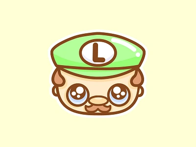 ❤ 90s Toy Sticker Project ❤ 90s chibi cute illustrator kawaii luigi mario sticker toy