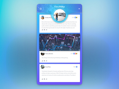 Vagary - Social Network antecipatory design app card design material design mockup product design shadow social travel ui ux vagary