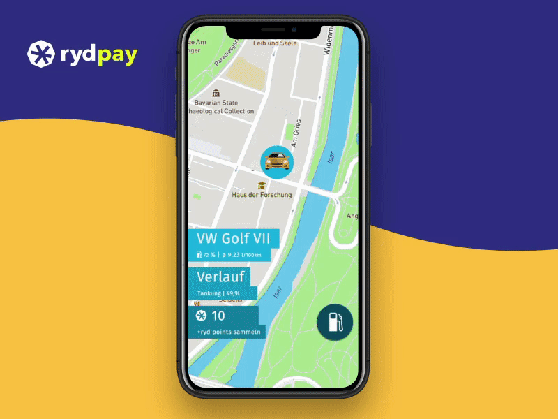 rydpay - Fuel mobile payment animation cars design driving fuel fueling gas gas station mobile mobile app mobile app design mobile payment mobile ui motion payment payments pump pump station ui ux