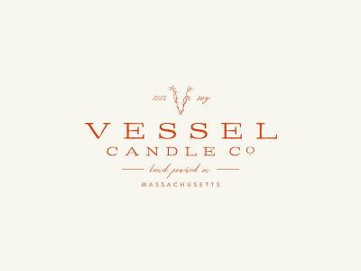 Vessel Candle Co. Logo branding design graphic design identity identity design illustration lettering logo logo design photography photography logo