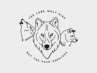 Wolfpack design gameofthrones illustration wolf