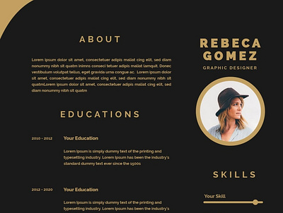 Curriculum Vitae Template PSD branding cv design graphic design psd