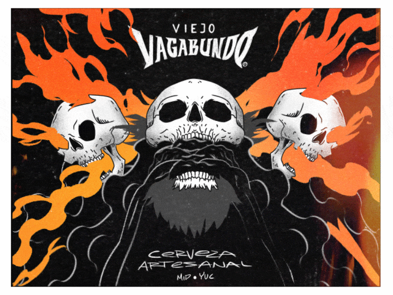 Viejo Vagabundo - Motion ID 2d animate animated animation branding character design gif identity branding identity design loop motion