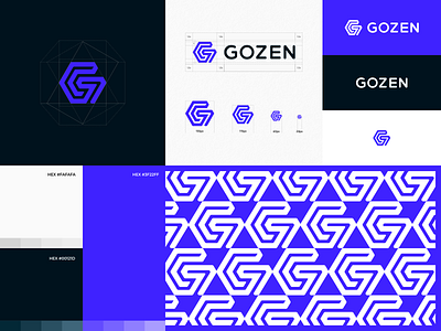 logomark gozen 7 logo artikles artikles7 branding braning design g logo geometric logo hexahon logo logo simple ui vector