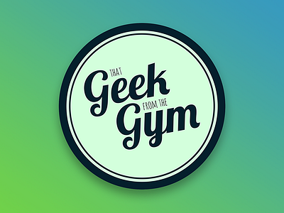 That Geek from the Gym - Logo branding color design logo vector