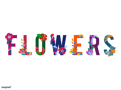 FLOWERS Typography