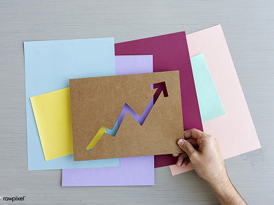 Going Up, Going Colorful! business chart colorful graph paper paper craft trend