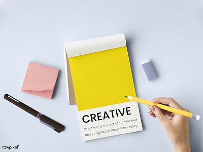 Creative notes creative creativity design minimal mockup note paper pastel simple stationery