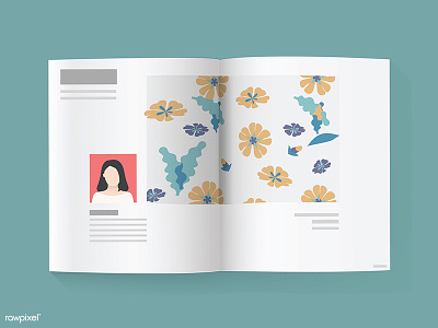 Magazine Vector Mockup book design graphic icon icons illustration lifestyle magazine mock up vector