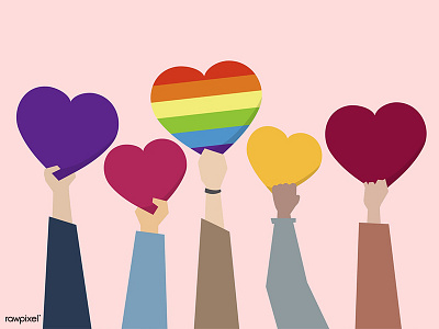 Love Has No Boundaries design graphic graphic design heart icon illustration lgbtq love people rainbow vector