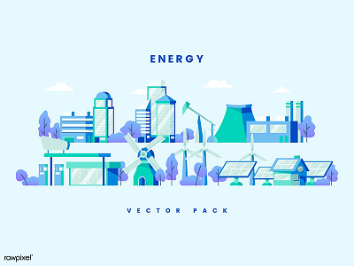 Energy City Vector Pack