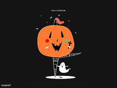 Halloween Pumpkin character design graphic graphic design halloween icon illustration jack o lantern pumpkin vector